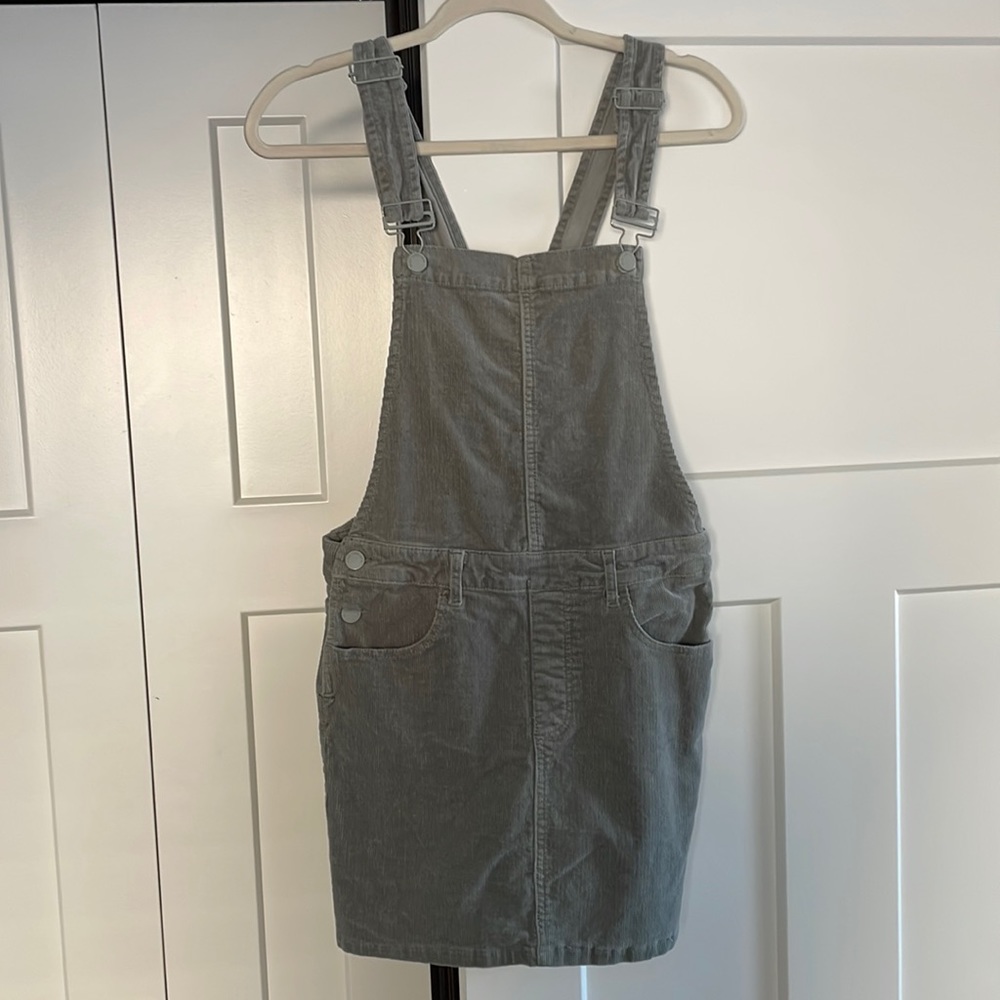Black Label Green Overall Mini Dress